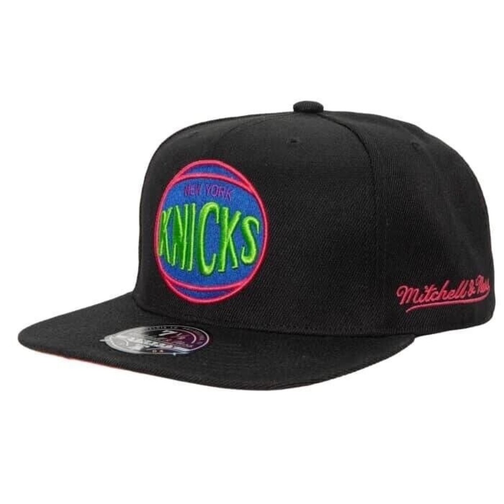 Mitchell & Ness New York Knicks Hat NBA Snapback Cap Color Bomb Fitted 7 3/8